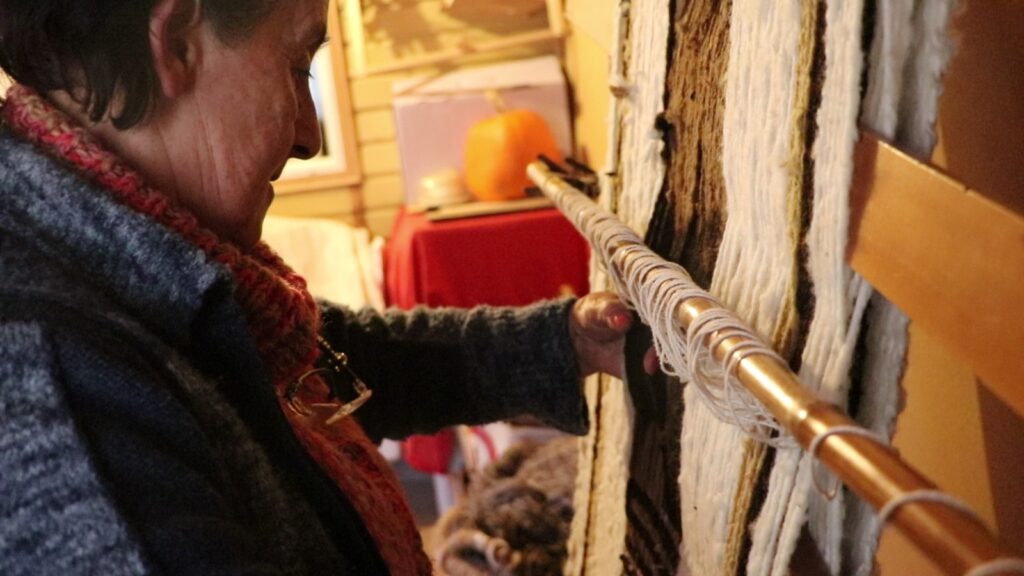 Tejido realizado en telar.