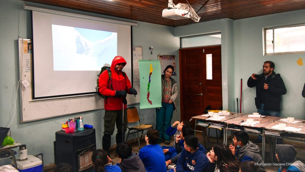 Proyecto “Glaciares en tu colegio”, Escuela Numpay, región del Maule agosto 2023.