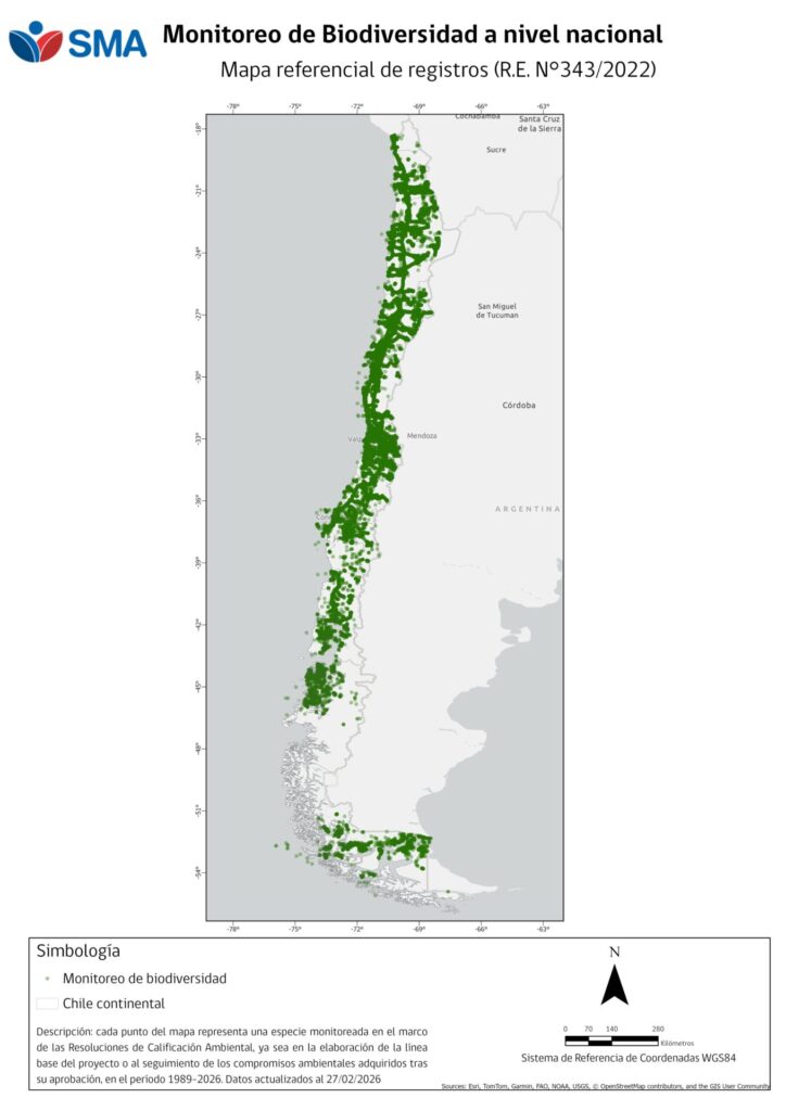  Mapa de monitoreo de biodiversidad