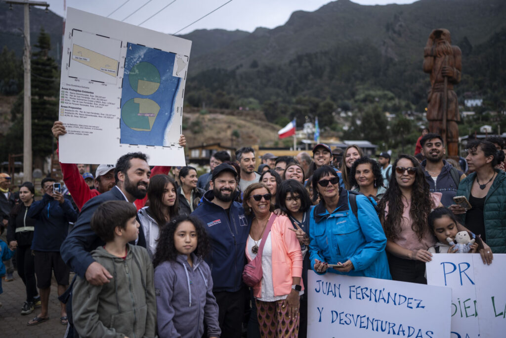 Presidente Boric en Juan Fernández, foto Presidencia