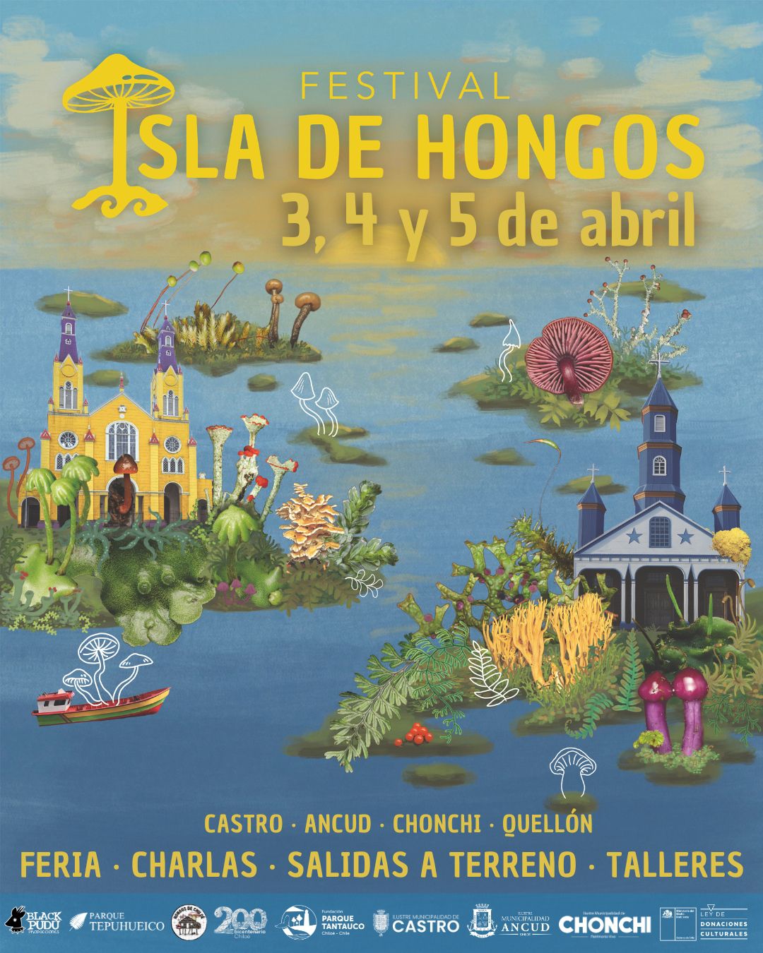 ¡Este fin de semana! Vive la tercera versión del «Festival Isla de Hongos» en la mágica Isla de Chiloé