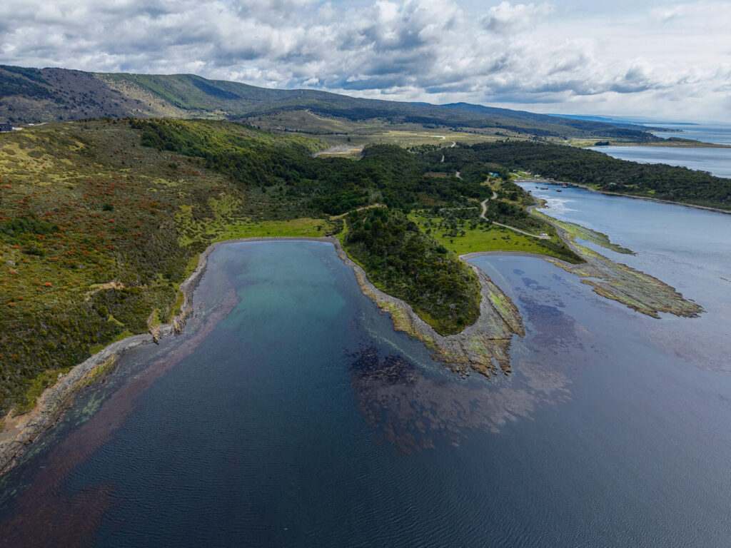 Vista aérea del lugar del descubrimiento.