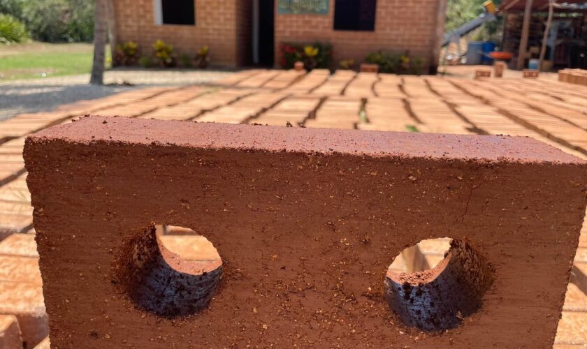 casas hechas de sargazo, foto por Omar Vázquez Sánchez