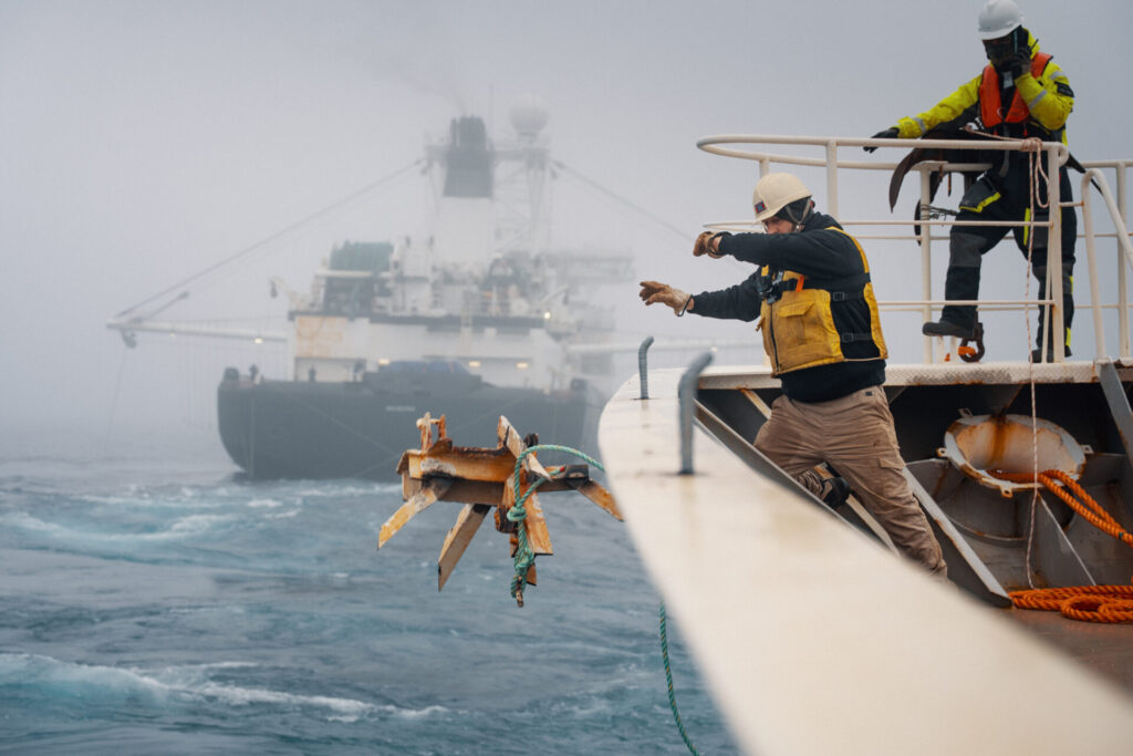 Acciones contra buque pesquero de krill. Cortesía de Fundación Capitán Paul Watson.
