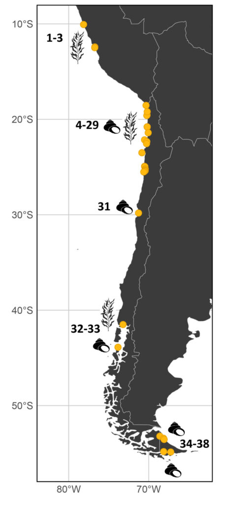 Sitios arqueológicos.