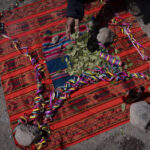 Celebración de una pawa tradicional en la que se pide permiso a los Mallkus y a la Pachamama para capturar y esquilar vicuñas de manera respetuosa. Parque Nacional Lauca, Chile, 5 de Noviembre, 2025. Tamara Merino / UNESCO.