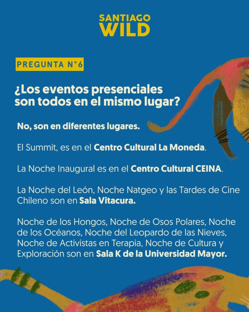 Preguntas frecuentes sobre Santiago Wild 2026.