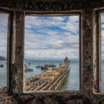 "Muelle Viejo" (Muelle Ex Enacar) de Lota, construido en 1862 utilizado para el rubro carbonífero