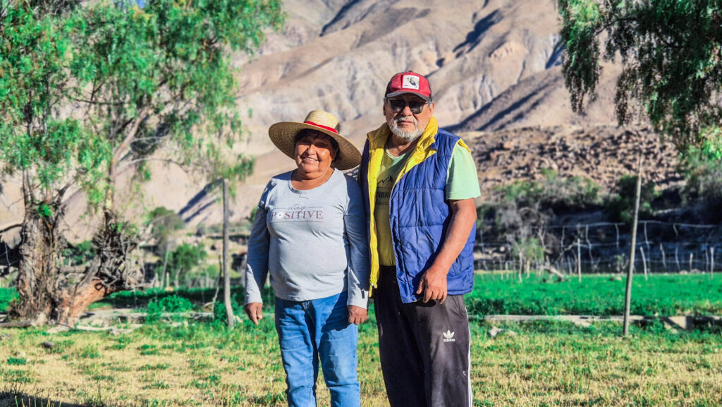 Dagoberto Mamani y Victoria Mamani, vecinos de Esquiña. Créditos: Francisca Pérez / abril 2026 