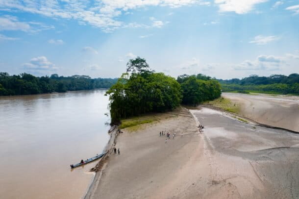 Playa Manëje’nawë de la comunidad Siekoya Remolino. Créditos: cortesía CI Ecuador