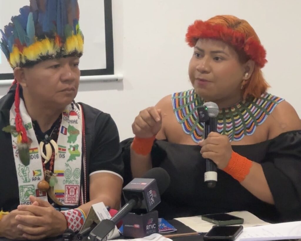 Luene Karipuna es una de las lideresas del pueblo Karipuna de la Amazonía de Brasil. Créditos: Isabel Alarcón