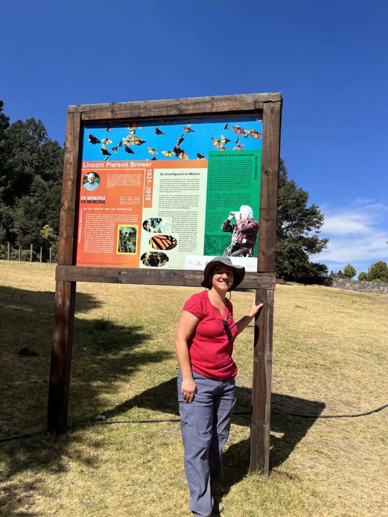 Ek del Val de Gortari, investigadora, en trabajo de campo. Cortesía: Ek del Val