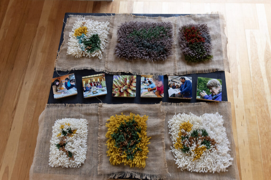 Exhibición del proceso creativo de Botánica Textil. Créditos: Juan Pablo Varela
