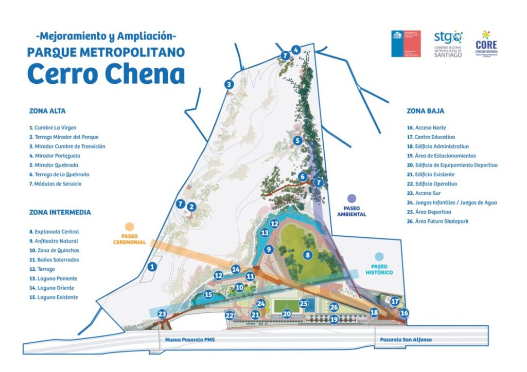 Proyecto Parque Cerros de Chena. Créditos (CC-BY): Gobierno de Santiago.