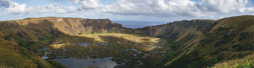 Rano Kau, pa Nui. Créditos (CC-BY): Amelia Ortuzar.