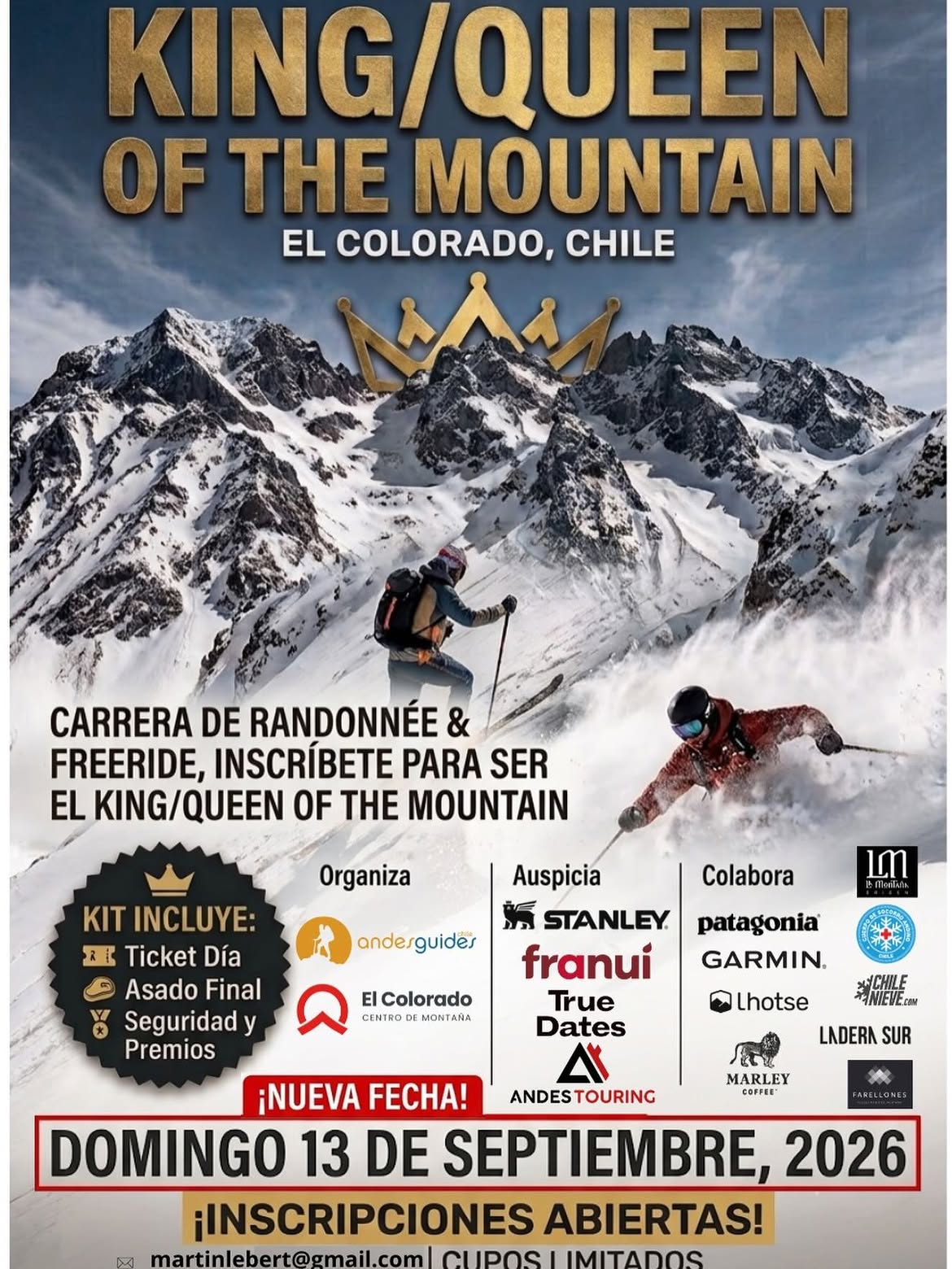 La carrera para saber quiénes se llevarán el premio a King/Queen of the Mountain se disputará el domingo 13 de septiembre