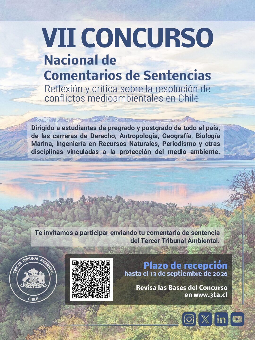 Tribunal Ambiental abre convocatoria para una nueva versión del Concurso de Comentarios de Sentencias