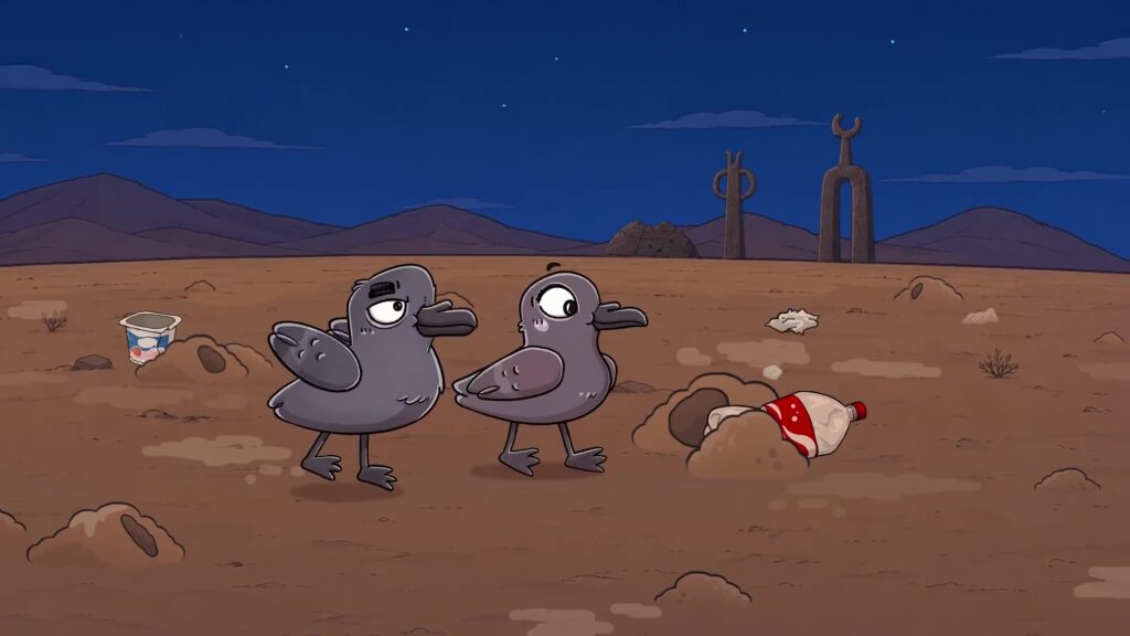 Animación golondrina de mar negra, amenazas Créditos: Red de Observadores de Aves y Vida Silvestre de Chile (ROC)