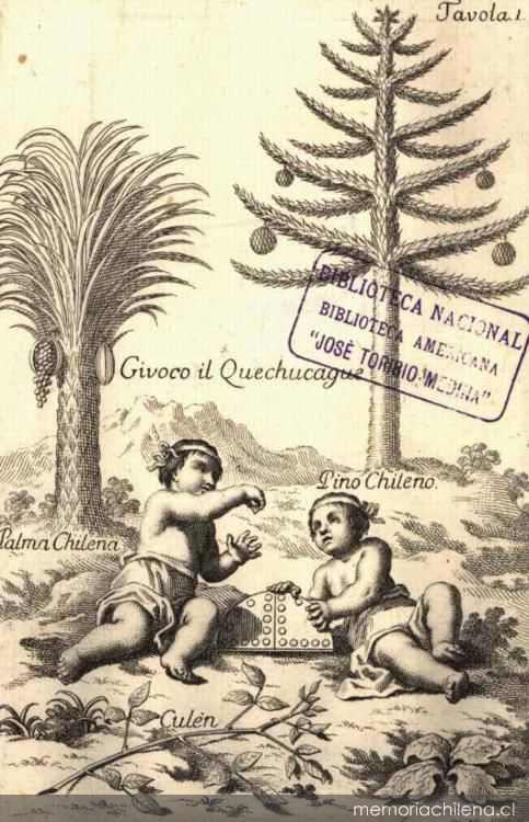 Givoco il Quechucague, 1776. Compendio della storia geografica, naturale, e civili del regno del Chile. Créditos: Memoria Chilena