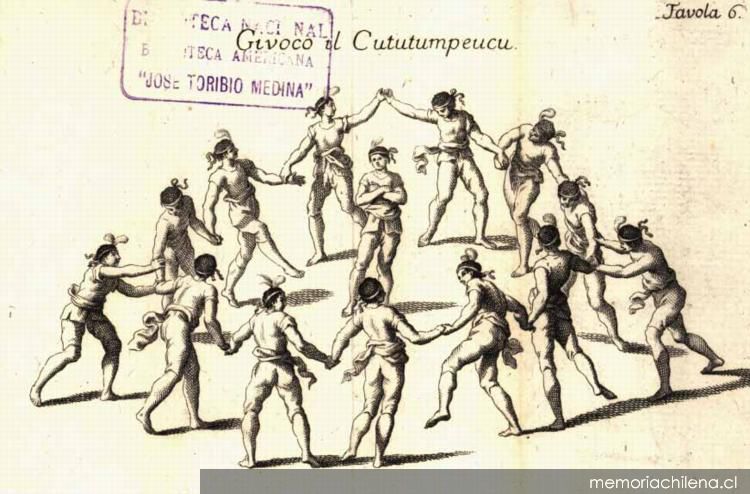 Givoco il Cututumpeucu, 1776. Compendio della storia geografica, naturale, e civili del regno del Chile. Créditos: Memoria Chilena.