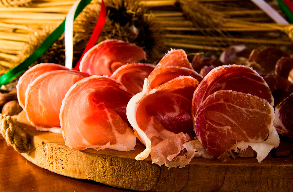 Prosciutto de Capitán Pastene - Sello de Origen Instituto Nacional de Propiedad Industrial (INAPI)
