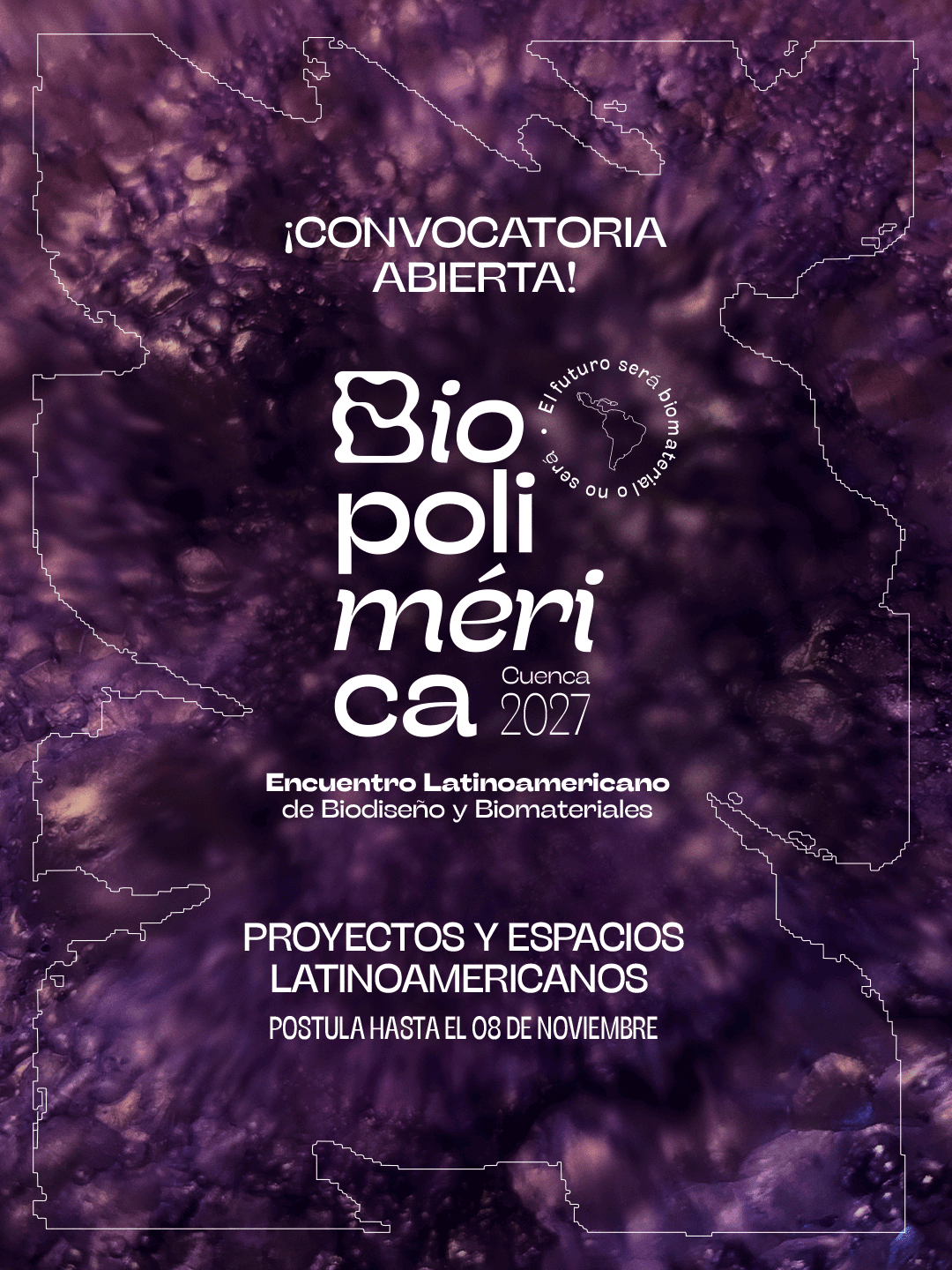 Biopolimérica abre convocatoria latinoamericana para exhibir proyectos de biomateriales en su cuarta edición en Cuenca, Ecuador 2027