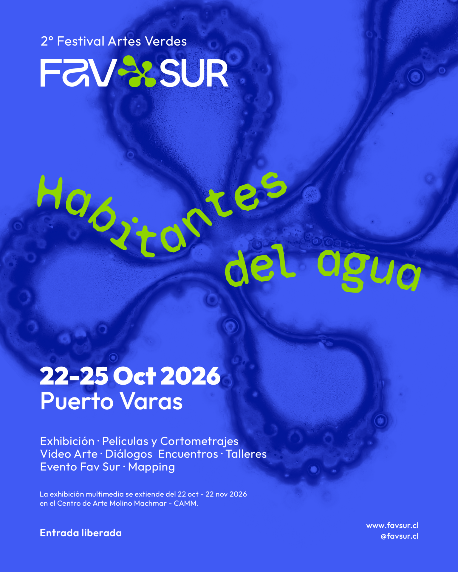 FAVsur: el Festival de Artes Verdes regresa a Puerto Varas con “Habitantes del Agua”
