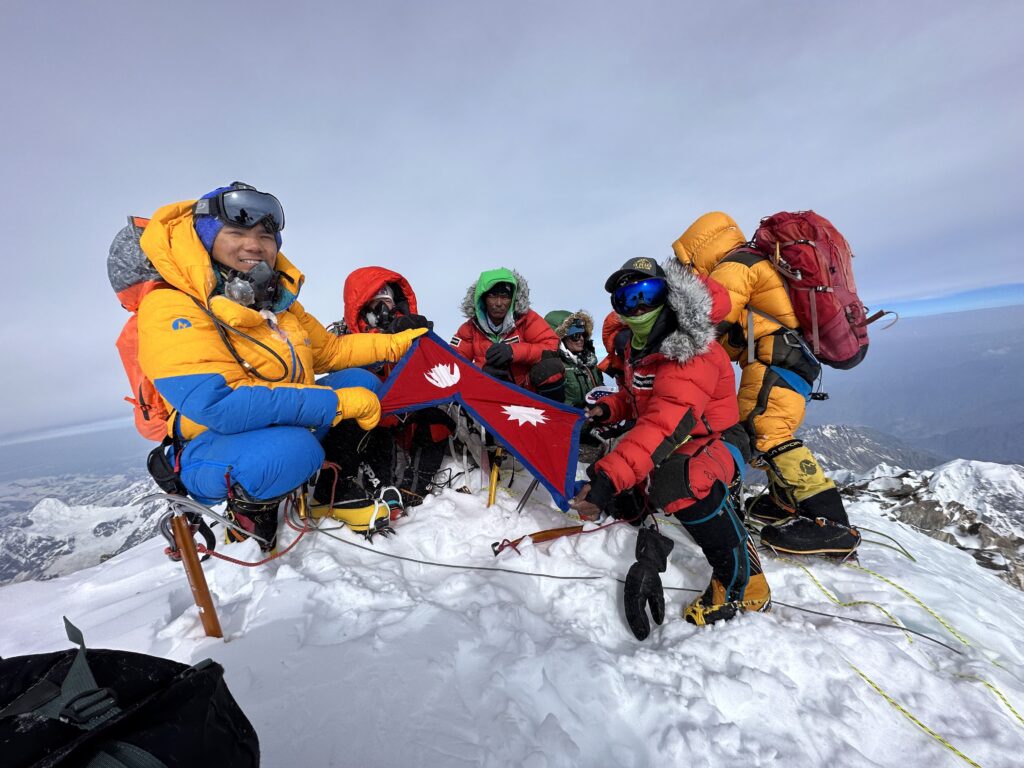Nima Rinji Sherpa en Nanga Parbat (8.126 m). Créditos: Archivo Nima Rinji Sherpa